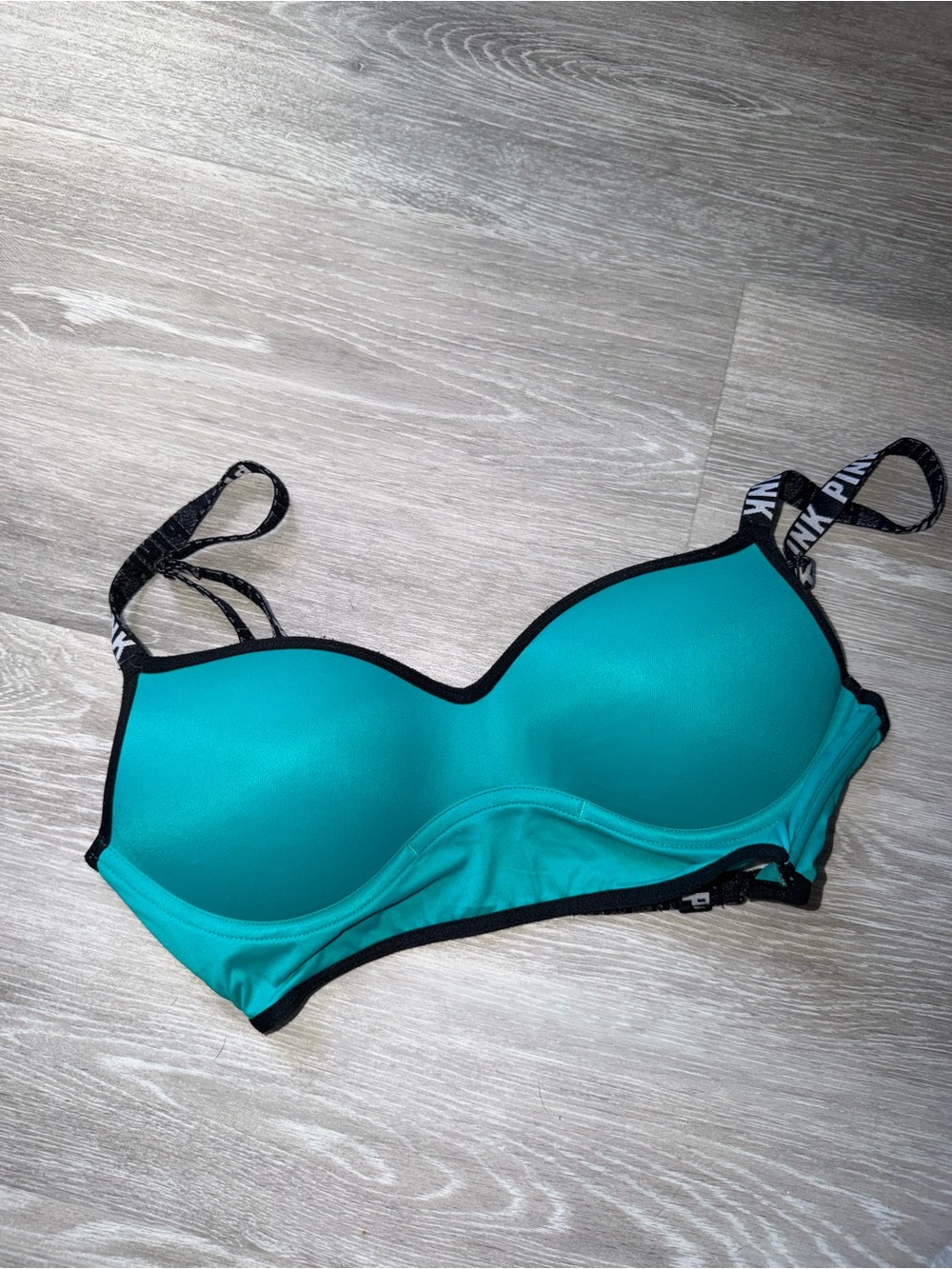 PINK Victoria's Secret green Contour Push-Up Bra